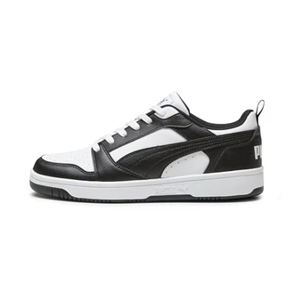 PUMA Unisex Rebound V6 Low Sneaker Weiß/Schwarz/Weiß
