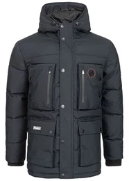 Albert Men - Warmer Parka Mann Herbst Winter - Breiter Mantel Wasserabweisend Kapuze - Warme Jacke Windbreaker Jacke Männer - Ideal Geschenk (Marine M)