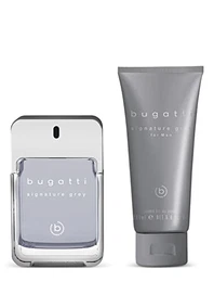 signature grey Geschenkset Parfüm Herren I Eau de Toilette 100ml & Duschgel 200ml I Zitrischer Herrenduft Geschenkbox Männer Pflegeset mit Parfum & Duschgel I frisch, männlich, holzig