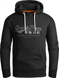 Hoodie Herren Sweatshirt GEC704 Schwarz M