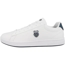 Herren Court Shield Sneaker, White/OrionBlue/Black, 40 EU