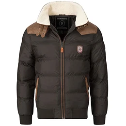 Herren Winterjacke Abram Black -M - mit UD Beanie