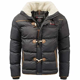 Herren Steppjacke Amonai Darkgrey- M - mit UD Beanie