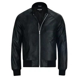 HARDBOILED Herren Bomberjacke „KAORI“ by Berlin/Übergangsjacke aus edlem Lammnappa-Leder—hochwertig und angenehm weich/Urbanwear/ (as3, alpha, xx_l, regular, regular, Schwarz, XXL)