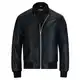 Bohmberg HARDBOILED Herren Bomberjacke „KAORI“ by Berlin/Übergangsjacke aus edlem Lammnappa-Leder—hochwertig und angenehm weich/Urbanwear/ (as3, alpha, xx_l, regular, regular, Schwarz, XXL)