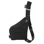 Ovecat Umhängetasche Schultertasche Brusttasche Anti-Diebstahl für Damen und Herren Schwarz