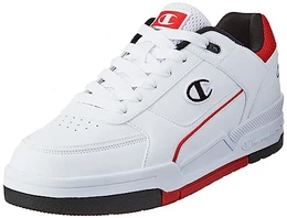 Herren Rebound Heritage Low Sneakers, Bianco Rosso Nero Ww012, 43 EU