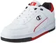 Champion Herren Rebound Heritage Low Sneakers, Bianco Rosso Nero Ww012, 43 EU