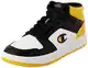 Champion Herren Rebound 2.0 Mid Sneakers, Bianco Nero Giallo Ww013, 43 EU
