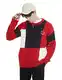 Pullover Herren Ohne Kapuze Techwear Hip Hop Freizeit Rundhalsausschnitt Spleißen Oversized Winterpullover Herren Streetwear Fashion