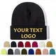 Buaodam Mütze Personalisiert, Personalisierte Bestickte Mütze, Mützen Bedrucken Mit Bestickt Wort Logo Und Foto Drucken, Unisex Mützen Herbst Winter Gestrickte Warm