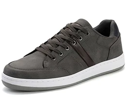 Freizeitschuhe Herren Sneaker Walkingschuhe Leichtgewicht Atmungsaktive Sportschuhe Sneakers Größe 41-46EU (41, DK.Grau)