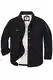 Coevals Club Herren Flanell Jacke Hemd Sherpa Holzfällerhemd Flanellhemd Langarm Kariertes Druckknöpfe Baumwolle Winter Hemd (Schwarz #9 M)