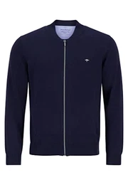 Cardigan-Zip 1313216 - Cardigan mit College-Kragen Navy L