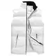 Winterweste Herren Ärmellose Wattierte Weste Jacke Ärmellos Herren Steppweste Westen Männer Warme Oversize Armellose Puffer Weste Herren Winter Herrenwesten Übergrößen Mann Steppjacke Herren Weiß M