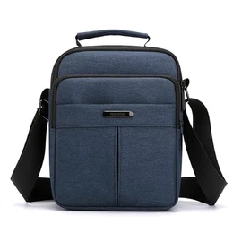 Umhängetasche Herren, Schultertasche Herren, 23cm Wasserdichte Männer Handtasche Multi Tasche Arbeit Taschen für Outdoor, Reisen, Arbeiten, Täglicher Gebrauch (Blau)