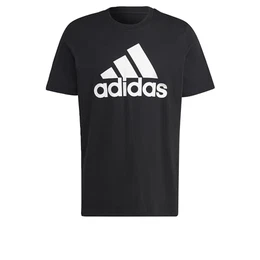 Herren Essentials Single Langarm T-Shirt, Black/White, M