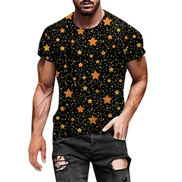 Tshirt Herren Weihnachten Kurzarm Oberteile Weihnachtsmann Xmas Tops Streetwear Shirt Bluse T-Shirt Tee Lustig Winter Casual Bluse Crewneck Große Größen