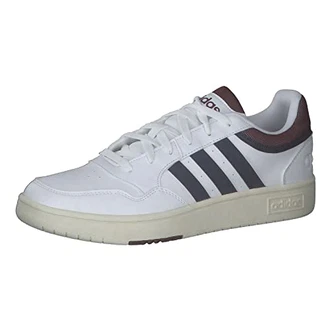 adidas Herren Hoops 3.0 Low Sneakers Weiß/Marineblau/Rot