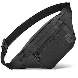 ® Bauchtasche für Damen und Herren stylische Gürteltasche für maximalen Stauraum 4 Fächer mit Reißverschluss wasserabweisend und Outdoor geeignet