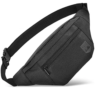 RUVO Bauchtasche 4 Fächer Schwarz