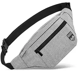 ® Bauchtasche für Damen und Herren stylische Gürteltasche für maximalen Stauraum 4 Fächer mit Reißverschluss wasserabweisend und Outdoor geeignet