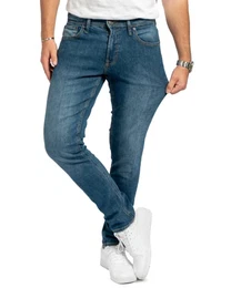 Performance Jeans für Herren in Slim Fit mit Stretch (Medium Blue Denim 32W/32L) - Sehr Komfortable und Bequeme Slim Fit Stretch Jeans für Männer - Herren Jeans für Arbeit & Freizeit