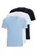 BOSS Herren TShirtRN 3P Classic Dreier-Pack T-Shirts aus Baumwoll-Jersey mit Logo Hellblau M