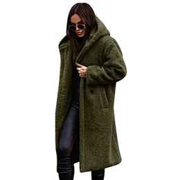 Mantel Damen Winter Winddicht Jacke Gefüttert Wintermantel