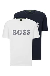 Herren T-Shirt 2-Pack 2 IN Zweier-Pack Regular-Fit T-Shirts aus Stretch-Baumwolle Gemustert M