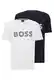 BOSS Herren T-Shirt 2-Pack 2 IN Zweier-Pack Regular-Fit T-Shirts aus Stretch-Baumwolle Gemustert M