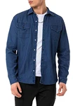 Red Bridge Herren Hemd Jeanshemd Premium Denim Dunkelblau