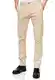 Herren Chinohose Regular Fit Stretch Pants Stoff-Hose mit Reißverschluss 5-Pocket Hose Komfortabler Sitz 233, Farbe:Beige, Hosengröße:32W / 34L