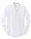 J.VER Oxford Herren Hemd Regular Fit Hemd Langarm Bügelleicht Casual Hemd aus Oxford Button Down Hemd Freizeithemd mit Tasche,Weiß,M