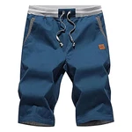 ZOXOZ Kurze Hosen Herren Shorts Chino Stretch Pfauenblau