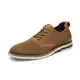 Bruno Marc Herren Anzugschuhe Atmungsaktiv Gestrickter Stoff Derby Sommer Schnürschuhe Formale Moderne Klassische BRAUN SBOX2320M-E Größe 41 (EUR)