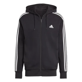 adidas Essentials French Terry 3-Stripes Full-Zip Hoodie