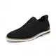 Bruno Marc Herren Anzugschuhe Atmungsaktiv Gestrickter Stoff Derby Sommer Schnürschuhe Formale Moderne Klassische,Size 41,Schwarz,SBOX2320M-E
