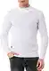 Red Bridge Herren Strickpullover Stehkragen Pullover Weiß M