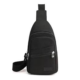 Anti-Diebstahl Brusttasche für Damen Herren - Sling Bag Crossbody Bag Leichte Umhängetasche Gym Daypack zum Wandern Radfahren Reisen Outdoor