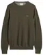 GANT Herren Cotton Pique C-neck Pullover, Juniper Green, M EU