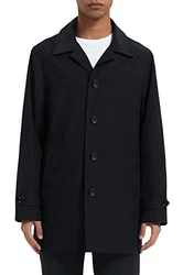 Orolay Herren Trenchcoat Outwear mit Klassischer Reversleiste Taschen Freizeitjacke Schwarz