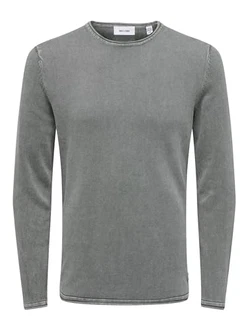 ONLY & SONS Rundhalspullover ONSGARSON 12 WASH (22006806) Castor Gray ONLY & SONS Rundhalspullover ONSGARSON 12 WASH (22006806) Castor Gray