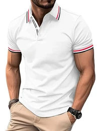 Herren Poloshirt Kurzarm Atmungsaktiv Tennis Golf Polo Sommer Freizeit Sport Schnelltrocknend T-Shirts Regular Fit