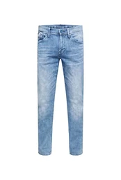 Herren Jeans DA:VD Regular Fit Blue Washed 34 30