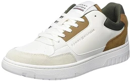 Herren Th Basket Core RWB Cupsole Sneaker, Ancient White, 45 EU