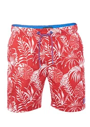 riverso Badehose Herren RIVKai Regular Fit (59406) Kirschrot/Leuchtend Royalblau