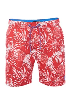 riverso Badehose Herren RIVKai Regular Fit (59406) Kirschrot/Leuchtend Royalblau