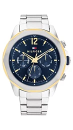 Multi Zifferblatt Quarz Uhr für Herren mit Silbernes Edelstahlarmband - 1792059