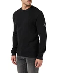 Calvin Klein Jeans Shirt BADGE WAFFLE LS TEE grau/schwarz/weiß